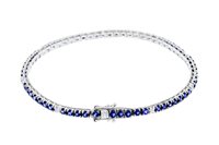 Bracciale Roman Gioielli RIALTO in Oro bianco Zaffiro 3.88 Ct TENNIS-J-ZAF - TENNIS-J-ZAF